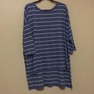 Striped tunic tee